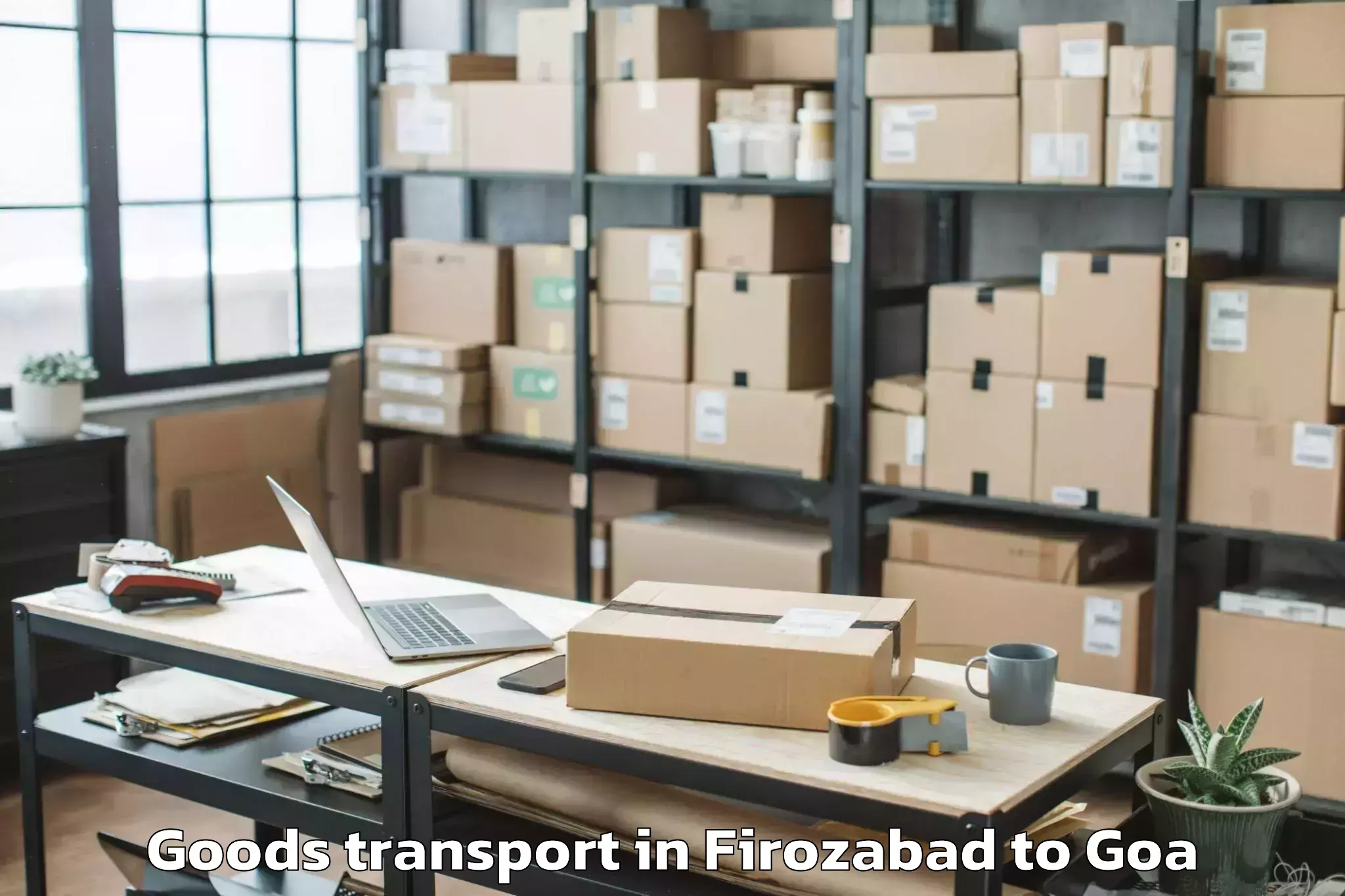 Professional Firozabad to Colvale Goods Transport